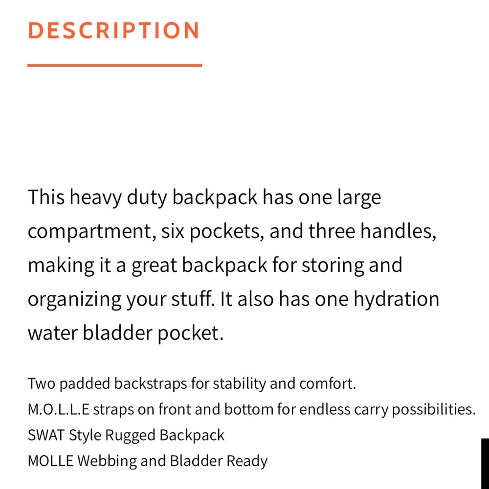 EXPLORER Tactical Backpack - Picture 9 of 9